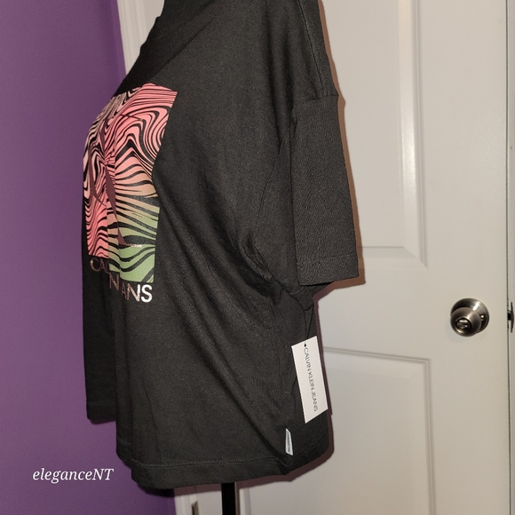 Calvin Klein Jeans Black s/s shirt Sz: XL NWT - Picture 5 of 6